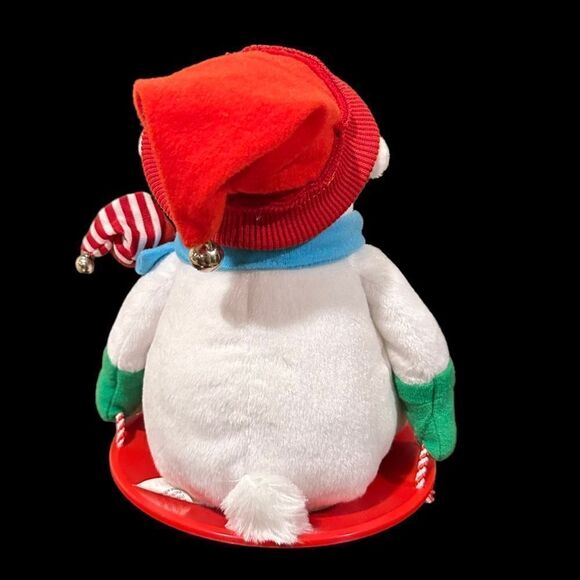 Hallmark 2008 Snowtime Pals Animated Sledding Polar bear and Penguin - Picture 4 of 10